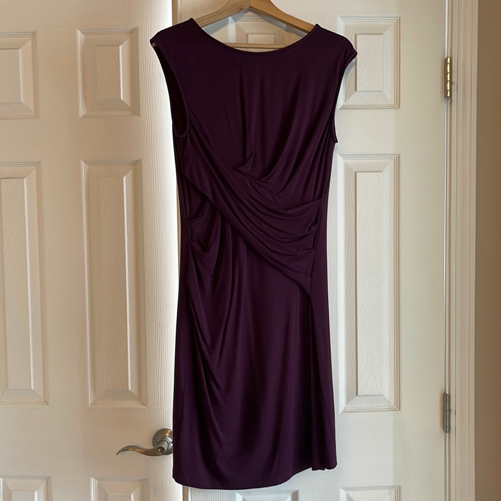 Plum knee length dress